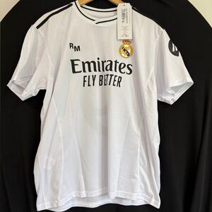 Real Madrid Home Mbappe #9 Jersey — White with Black Accents
